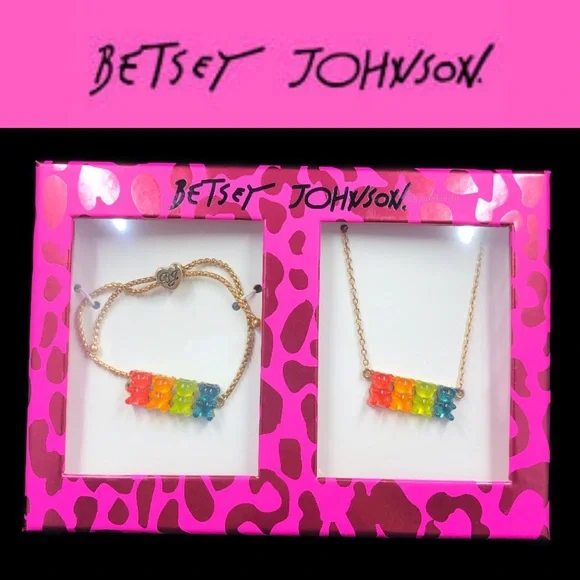 Betsey Johnson Gummy Bear Bracelet and 
Necklace Boxed Set - Picture 10 of 10